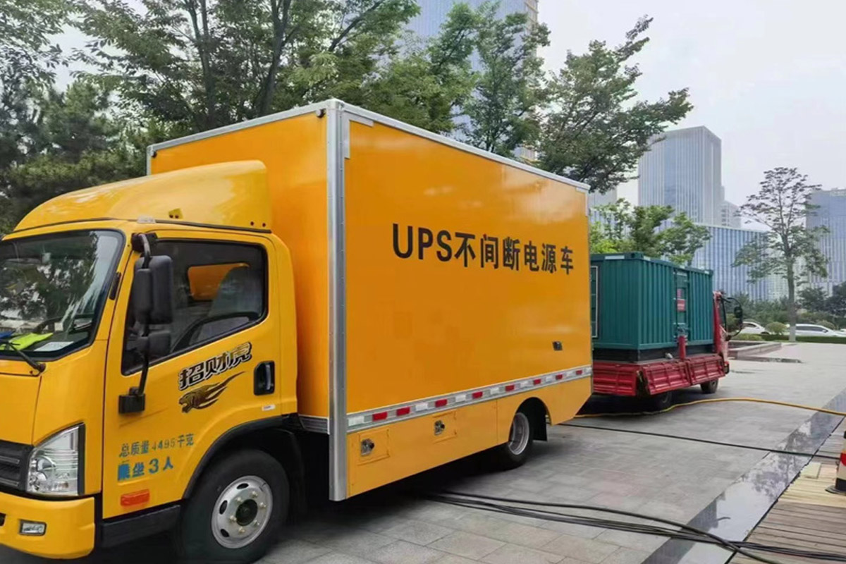 会东发电机租赁施工现场