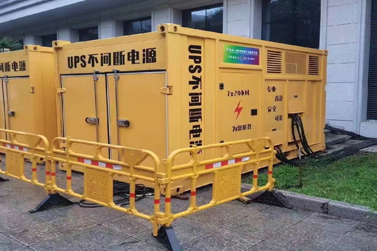 会东发电机租赁施工现场
