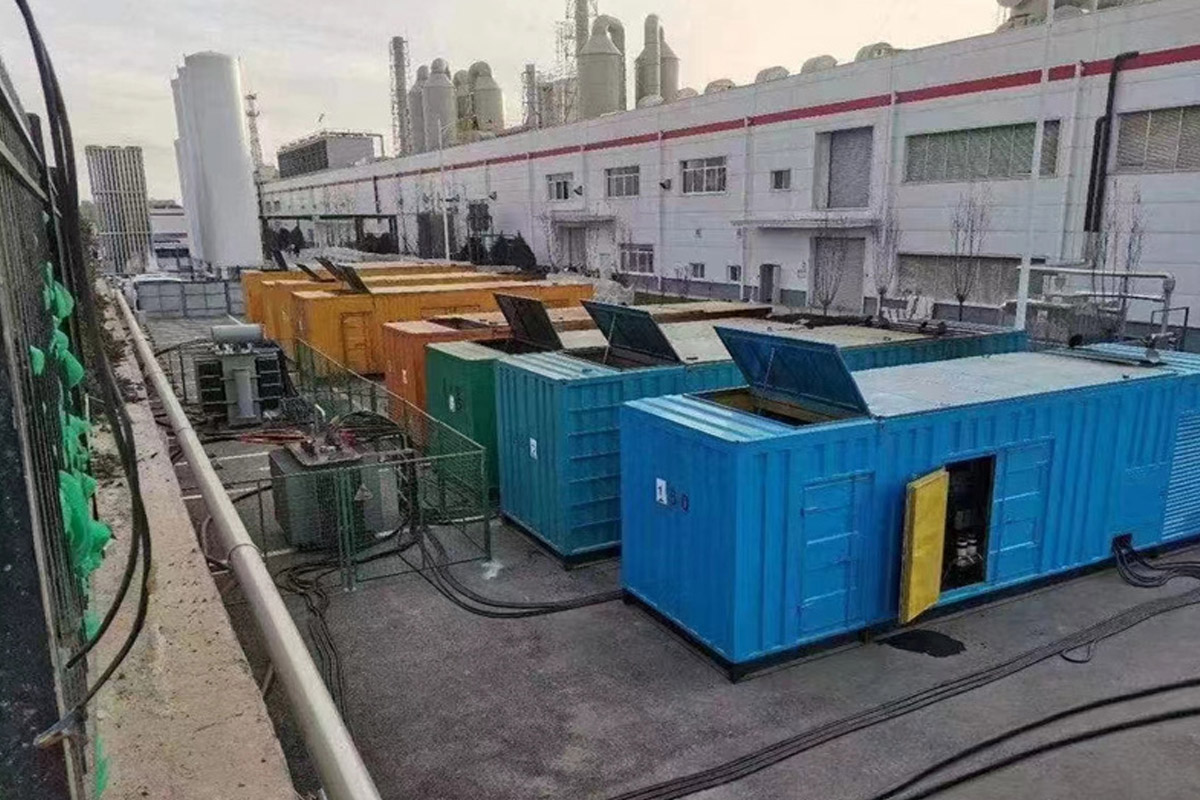 会东发电机租赁施工现场