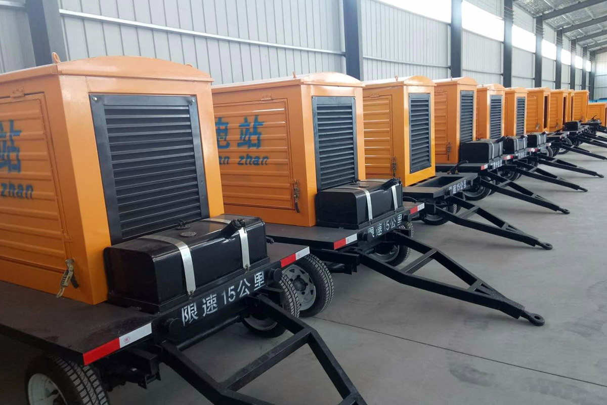 会东发电机租赁施工现场